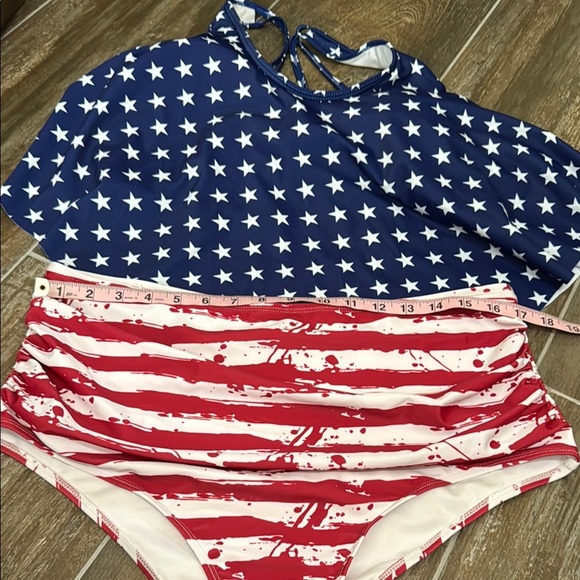 Women's Star-Patterned Navy Top - Picture 9 of 10